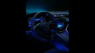 Mercedes Benz EQS Interior Lights at Night #shorts