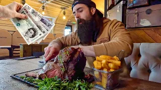 WIN £50 CASH IF YOU CAN EAT THE HUGE STEAK THAT'S ONLY BEEN BEATEN ONCE IN 9 YEARS | BeardMeatsFood