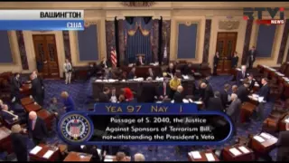 Сенат США впервые преодолел вето Барака Обамы