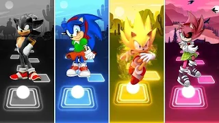 Dark Sonic 🆚 Amy exe 🆚 Super Sonic 🆚 Sonic | Sonic EDM Rush Gameplay