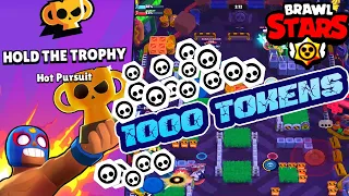 1000 Tokens Quest In Hold The Trophy Cheese| Brawl Stars Gameplay  #108