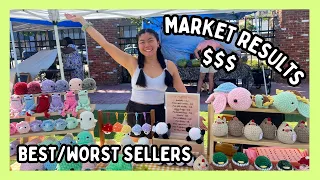 How Much $$ I Made, Best Sellers, Prices, What Didn't Sell 🍀 Crochet Market Vlog, Amigurumi Edition