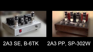 BLIND TEST sound reproduction by 2A3 SE VS 2A3 PP, piano tunes