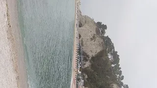 Sirolo Beach,  Ancona along the Adriatic Coast in the Le Marche region Italy