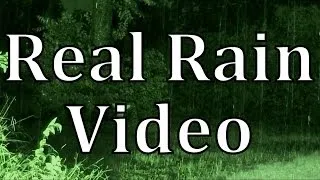 Rainstorm at Night 90mins "Real Video and Audio"