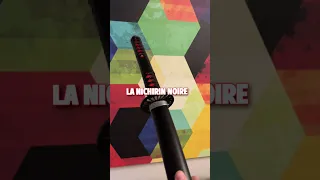 Pourquoi le katana de tanjiro est noir ?