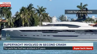 Superyacht Crashes into Bridge in Miami | SY Clips