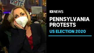 US election sees Trump, Biden protesters clash outside Philadelphia vote-counting centres | ABC News