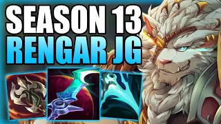 HOW TO PLAY RENGAR JUNGLE & CARRY AFTER THE S13 CHANGES! - Best Build/Runes Guide League of Legends