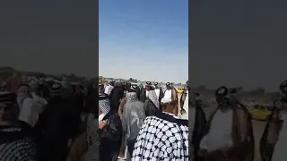 الشيخ خالد ال مزيد ال فرحان شيخ عشائرالجواسم في عراضة عشيرة البو هليل