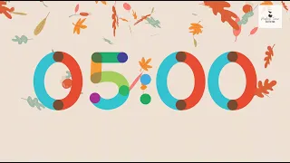 5 Minute Countdown Timer | Fall Leaves | Music