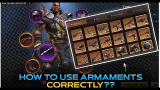 How to use Armaments Correctly | Most Common Misconception in Game | Doomsday Last Survivors