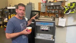 Taylor 161 Compact Soft Serve Machine Ice Cream Mix Test