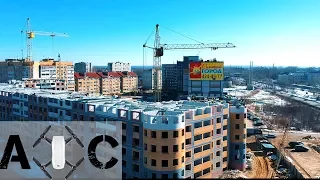 Aero filming - Construction progress LCD Sunny city
