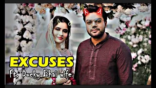 EXCUSES Ft  Ducky Bhai X Aroob Jatoi edit    Ducky Bhai Wife    AP Dhillon - AenVix Gaming