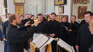 The PaTRAM Institute Male Choir at the “Chapel of the Ascension” (Jerusalem, 2022)