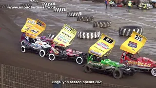 Kings Lynn BriSCA F1 Stock Car 2021 Season Opener Impact Videos