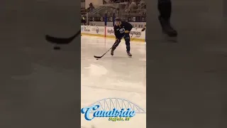 Dylan Cozens first practice as a Buffalo Sabre