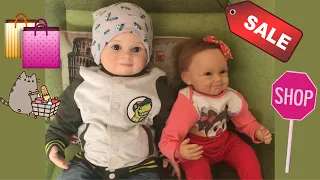 Одежда для реборна Лале , примерка вещей .Новый гардероб малышей /Reborn baby dolls👶