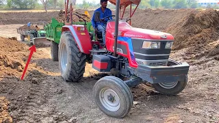 Powerful Mahindra Arjun Novo 605 di-i | fish farming | JCB 3dx | Mahindra Arjun Novo 605 Di | Swaraj