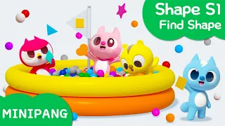 Learn shapes with MINIPANG | shape S1 | 🫧Find Shape | MINIPANG TV 3D Play