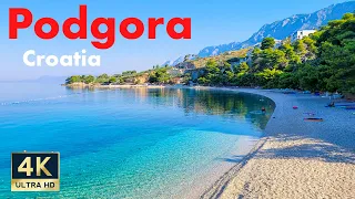 Podgora Croatia 🇭🇷 4K Makarska Riviera Walking Tour 2022