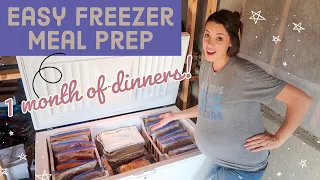 ❄️ EASY FREEZER MEAL PREP! *Fill Your Freezer* (POSTPARTUM PREP FOR NEW MOMS) + ORGANIZATION