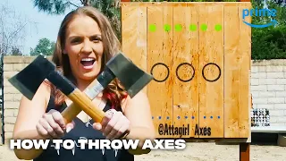 Throw An Axe Like Your Favorite Vikings Characters | Prime Video