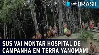 SUS vai montar hospital de campanha em terra Yanomami | SBT Brasil (23/01/23)