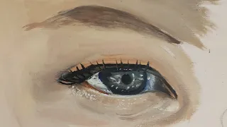 Acrylic Painting face, Eye How to Paint portrait.