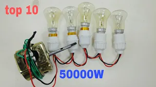 Top 10 generator how to make free energy generator 230v 50000w with transformer speaker gear