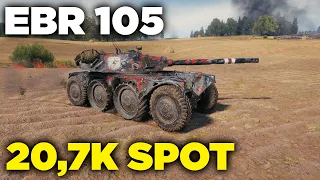 EBR 105 || 20,7K SPOT Damage || World of Tanks