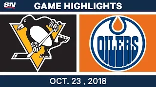 NHL Highlights | Penguins vs. Oilers - Oct. 23, 2018