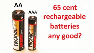 Testing cheap AA & AAA NiMH batteries from Lidl