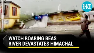 River Beas Wreaks Havoc In Himachal; Dramatic Footage Captures Devastation | Monsoon Fury