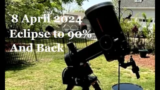 The Eclipse to 90 Percent on 8 April 2024