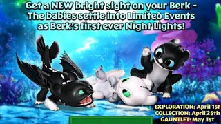 All 3 New Light Nights  - Dragons: Rise of Berk New Update