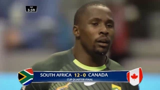 (HD) Vancouver 7s Cup Quarter Final | South Africa v Canada | Full Match Highlights | Sevens