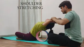 PARTNER ASSISTED STRECHING || SHOULDER STRETCHING || YOGA PARTNER