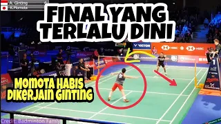 FINAL Yang terlalu dini. Anthony Ginting TANTANG Pemain Top Dunia - King Deception. Momota Momogi