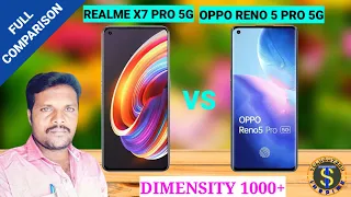 Realme X7 pro 5g vs Oppo Reno 5 pro 5g | comparison
