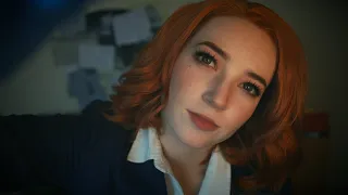 X-Files ASMR: Agent Scully Examines & Questions You (whispering, typing, personal attention)