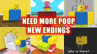 💩 NEED MORE POOP 💩 *How to get All NEW Endings and Badges* FULL WALKTHROUGH! Roblox