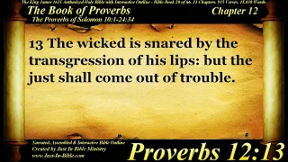 Bible Book #20 - Proverbs Chapter 12 - The Holy Bible KJV Read Along Audio/Video/Text