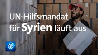 UN-Sicherheitsrat: Beratungen über Fortsetzung der humanitären Hilfe für Syrien