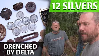 Tons of Silver Found While Metal Detecting During Hurricane Delta Rain Storms!
