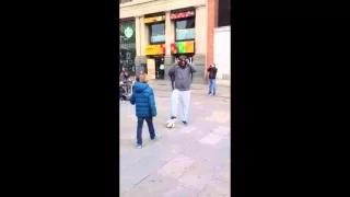 Cristiano Ronaldo surprises a kid on a Madrid's street [FULL VIDEO]