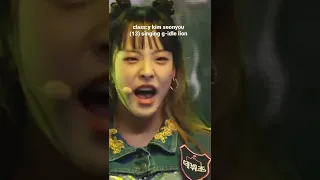 class:y kim seonyou (13 yo) singing g-idle lion #gidle #lion #classy #kpop #myteenagegirl