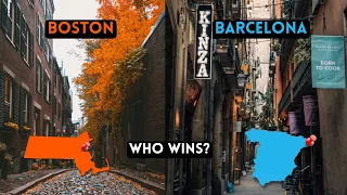 USA v. Europe City Comparison | Boston v. Barcelona | 10 Criteria That Makes a City Great