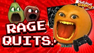 ALL The Annoying Orange RAGEQUITS!!! (Video Games)